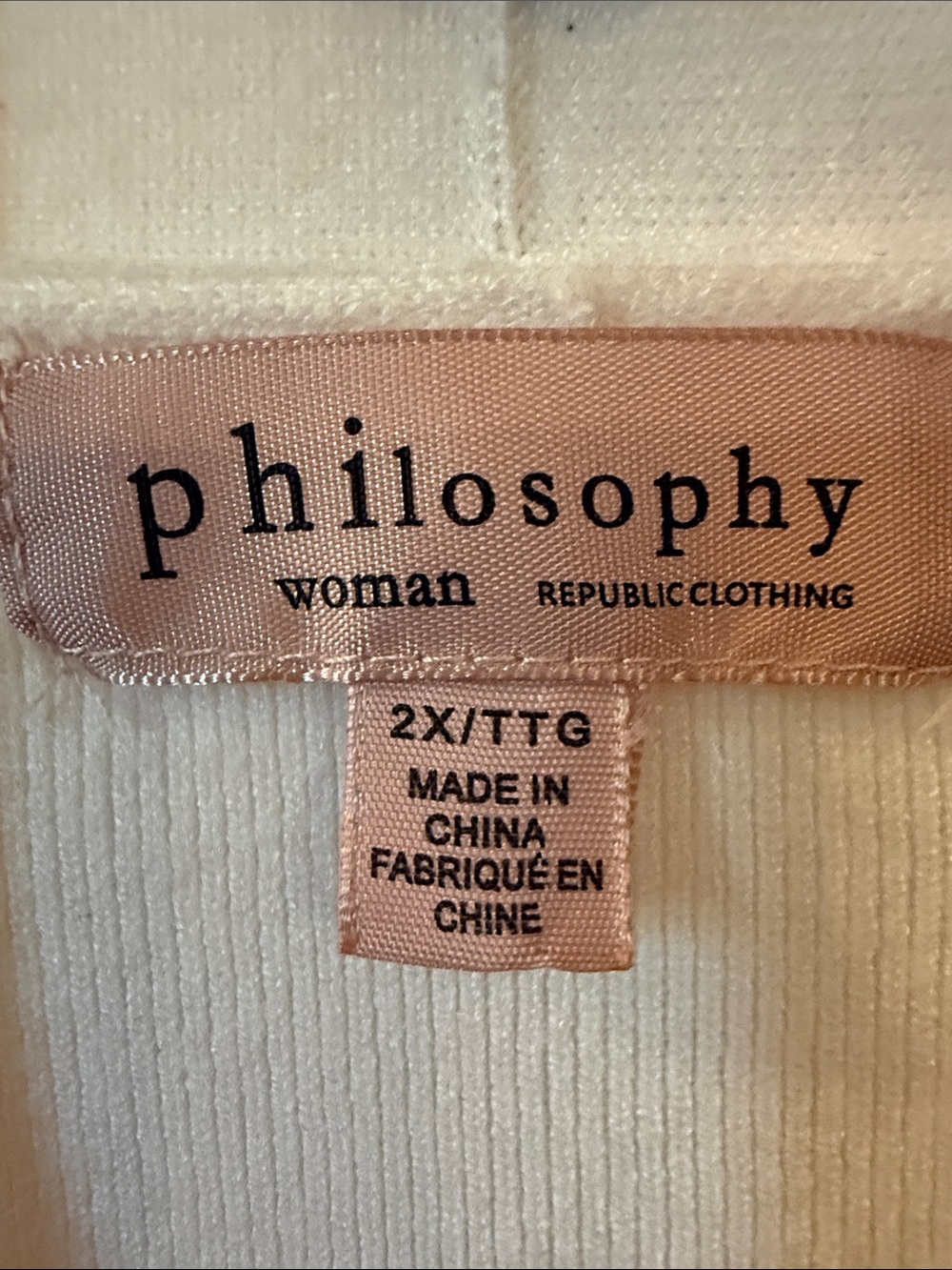 Philosophy Navy and White Striped Open-Front Cardigan - Picture 2 of 6